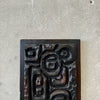 Mid Century Carved Wood Panel