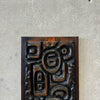 Mid Century Carved Wood Panel