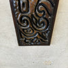 Mid Century Carved Wood Panel