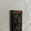 Mid Century Carved Wood Panel