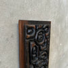 Mid Century Carved Wood Panel