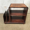 Vintage Art Deco Side Table Magazine Rack