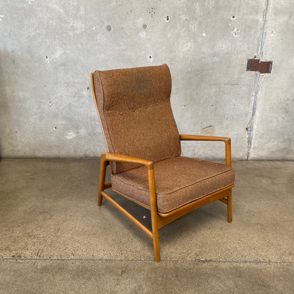 Mid Century Kofod Larsen For Selig Adjustable Lounge Chair