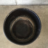 Mid Century Modern Satin Black Ceramic Pot / Planter