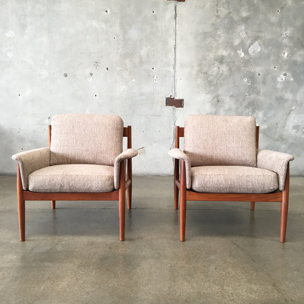 Set of Two Danish Lounge Chairs by Grete Jalke for France & Sons