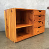 Vintage Solid Wood Credenza #1