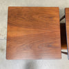 Pair of Danish Modern Walnut Side End Tables for Selig