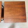 Pair of Danish Modern Walnut Side End Tables for Selig