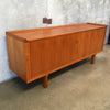 Vintage Tambour Door Teak Credenza By Soro Stolefabrik