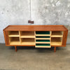 Vintage Tambour Door Teak Credenza By Soro Stolefabrik