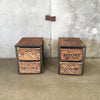 Pair of Industrial End Tables Made From Shipping Crates