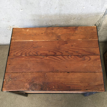 Pair of Industrial End Tables Made From Shipping Crates