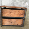 Pair of Industrial End Tables Made From Shipping Crates