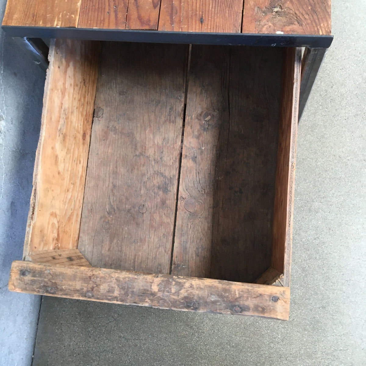 Pair of Industrial End Tables Made From Shipping Crates