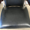 Pair of 1950 Rock-a-Chairs Leather Chrome and Wood, Extremely Comfortable