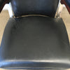 Pair of 1950 Rock-a-Chairs Leather Chrome and Wood, Extremely Comfortable