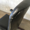 Pair of 1950 Rock-a-Chairs Leather Chrome and Wood, Extremely Comfortable