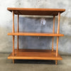 Mid Century Modern Three Tier Shelving Unit