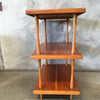 Mid Century Modern Three Tier Shelving Unit