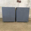 Pair Of Open Cube Side Tables / Record Storage