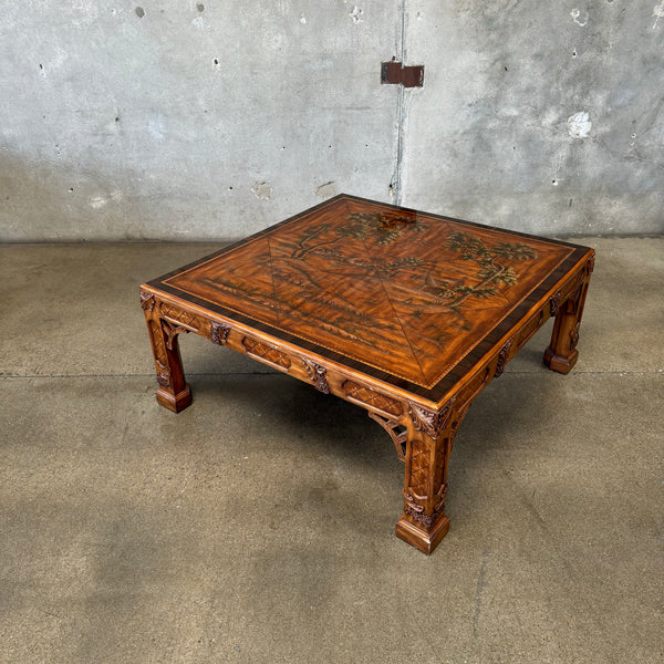 Maitland Smith Chinese Chippendale Coffee Table