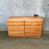 Vintage Mid Century Modern Russel Wright Stardust Eight Drawer Dresser