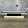 Union Made 1938 Deco Travertine & Leather Lacquer Bench