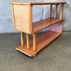 Vintage Bamboo Rattan Shelving Unit In The Style Of Paul Frankel