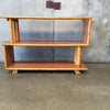 Vintage Bamboo Rattan Shelving Unit In The Style Of Paul Frankel