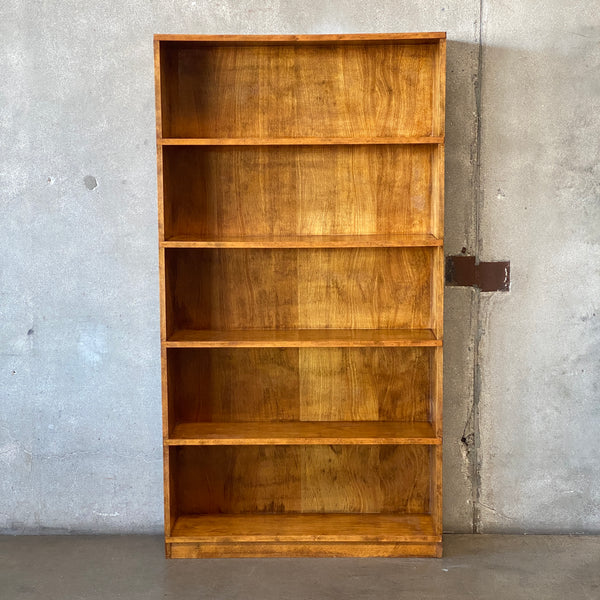 Vintage Solid Wood / Plywood Back five Shelf Bookcase