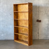 Vintage Solid Wood / Plywood Back five Shelf Bookcase