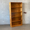 Vintage Solid Wood / Plywood Back five Shelf Bookcase