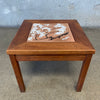 Mid Century Modern John Keal For Brown Saltman Walnut Enameled Copper Side Table