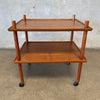 Mid Century 1960s Teak Bar Cart