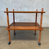 Mid Century 1960s Teak Bar Cart