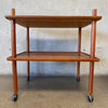 Mid Century 1960s Teak Bar Cart