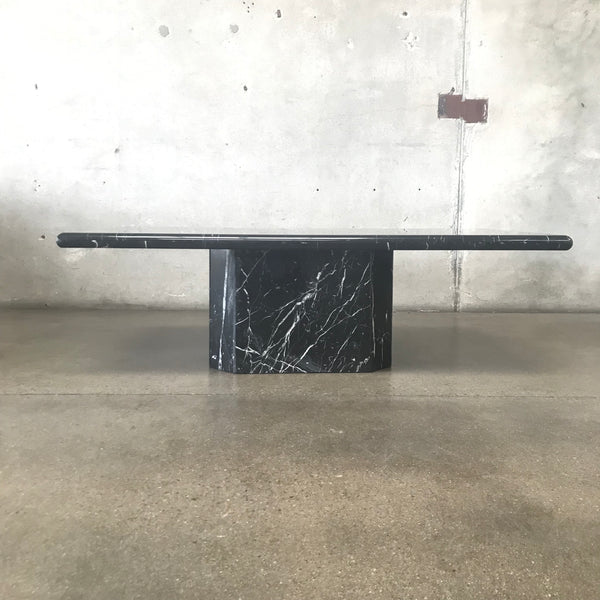 Vintage Black Marble Coffee Table