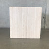 Vintage Travertine Cube Side Table