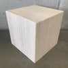 Vintage Travertine Cube Side Table