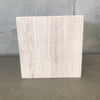 Vintage Travertine Cube Side Table