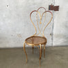 Vintage Italian Gilded Iron Decorative Chair