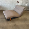 Mid Century Wave Chaise Lounge New Upholstery