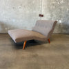 Mid Century Wave Chaise Lounge New Upholstery