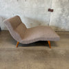 Mid Century Wave Chaise Lounge New Upholstery