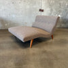 Mid Century Wave Chaise Lounge New Upholstery