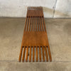 Mid Century Modern Style Slat Bench #1