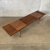 Mid Century Modern Style Slat Bench #1