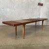 Mid Century Modern Style Slat Bench #1