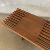 Mid Century Modern Style Slat Bench #2