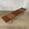 Mid Century Modern Style Slat Bench #2